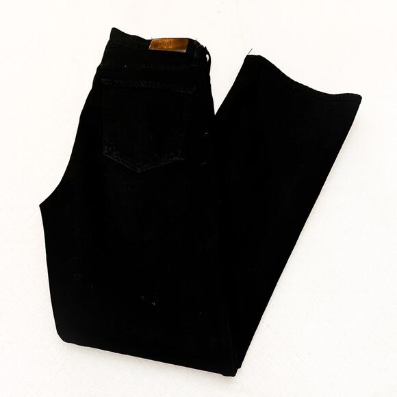 Goldsign Black Wide Leg Denim Jeans Zip Fly Style W3365-1078 Size 26 Mint - Picture 10 of 10